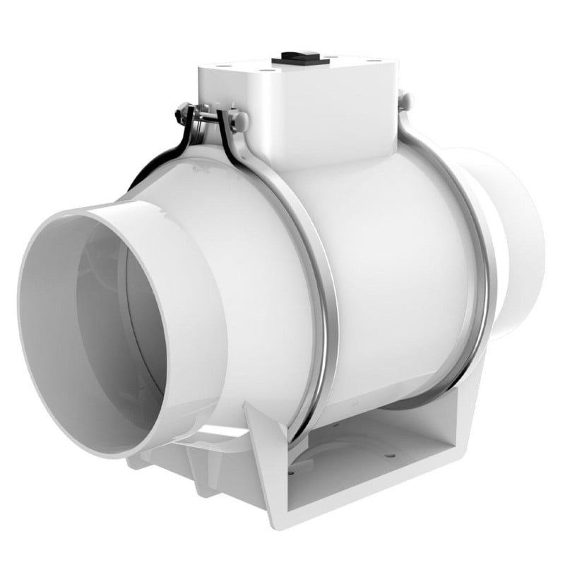 Wentylator osiowy DOSPEL 007-0406 TURBO Ø125 49W IPX2 biały