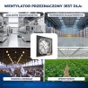 Wentylator przemysłowy osiowy DOSPEL 007-9207 WOKS 250 BLUE nawiewny TESLA-BLDC 250mm 70W 1300m3/h