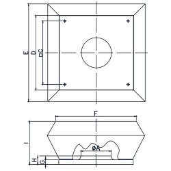 Wentylator dachowy-promieniowy DOSPEL 007-9267 200mm TESLA-BLDC WDD 200 80W 1100m3/h IPX4