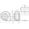Wentylator piecowy, metalowa turbina, dmuchawa do pieca WPAX2 PLW1 KGŁ GP
