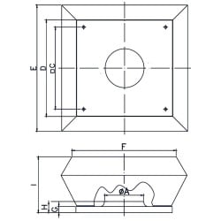 Wentylator dachowy-promieniowy DOSPEL 007-9269 315mm TESLA-BLDC WDD 315 140W 2100m3/h IPX4