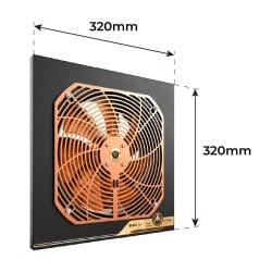 Wentylator przemysłowy osiowy DOSPEL 007-9212 WOKS 200 GOLD rewers TESLA-BLDC 200mm 40W 720m3/h