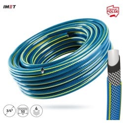 Wąż ogrodowy IMET BP3/4''-50M Bluebos+ niebieski