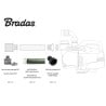 Wąż ssawno-tłoczny Bradas SSF05006/GR 50mm x 6m PVC spirala stalowa zielony