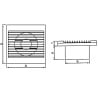 Wentylator ścienny DOSPEL 007-0005 Styl Ø150 S, 280 m³/h, IPX4, 20W, 47 dB, biały