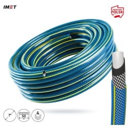 Wąż ogrodowy IMET Bluebos+ 1'' 50m niebieski BP1''-50M