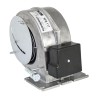Wentylator piecowy promieniowy z klapką przysłoną MPlusM WPA117KP metalowa turbina