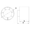Wentylator kanałowy osiowy DOSPEL 007-0051 EURO-1 fi-100mm 100 m3/h 15W IPX2