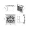 Wentylator DOSPEL 007-3600 PLAY CLASSIC Ø100 S 100m³/h IPX4 cichy