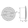 Wentylator sufitowy DOSPEL 007-0439 NV Ø120 mm 17W IPX4 cichy biały