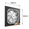 Wentylator przemysłowy osiowy DOSPEL 007-9201 WOKS 250 SILVER wywiewny TESLA-BLDC 250mm 70W 1700m3/h