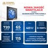 Wentylator przemysłowy osiowy DOSPEL 007-9206 WOKS 200 BLUE nawiewny TESLA-BLDC 200mm 40W 720m3/h
