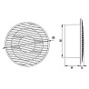 Wentylator sufitowy DOSPEL 007-0334 NV Ø150 mm 20W IPX4 cichy biały