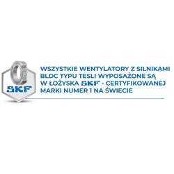 Wentylator dachowy DOSPEL 007-9264 250mm z silnikiem TESLA-BLDC WD II 250, 1800m3/h IPX4 90W