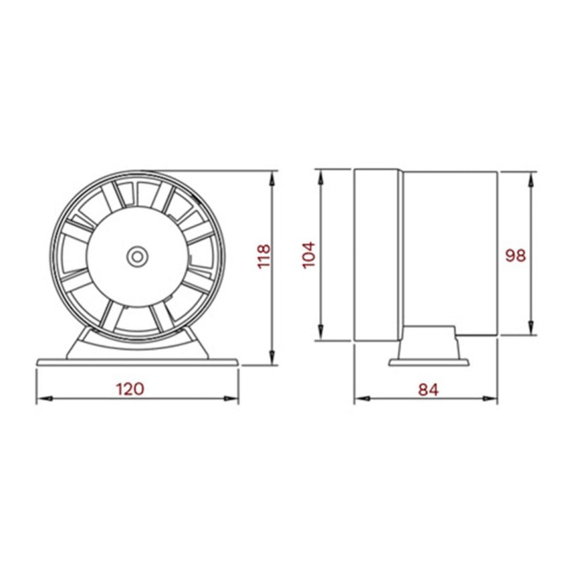 Wentylator kanałowy DOSPEL 007-0023 Polo 1 Ø125mm 100 m³/h 15W IPX2 cichy
