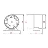 Wentylator kanałowy DOSPEL 007-0023 Polo 1 Ø125mm 100 m³/h 15W IPX2 cichy