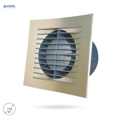 Wentylator łazienkowy DOSPEL 007-1555 LOOK 120 S Ø120mm, 150m³/h, 17W, 46dB, aluminiowy