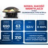 Wentylator dachowy DOSPEL 007-9262 150mm z silnikiem TESLA-BLDC WD 150, 650m3/h IPX4 52W