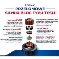 Wentylator dachowy DOSPEL 007-9262 150mm z silnikiem TESLA-BLDC WD 150, 650m3/h IPX4 52W