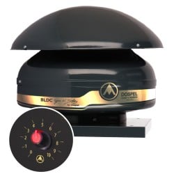 Wentylator dachowy DOSPEL 007-9259 200mm z silnikiem TESLA-BLDC WD 200, 1300m3/h IPX4 80W