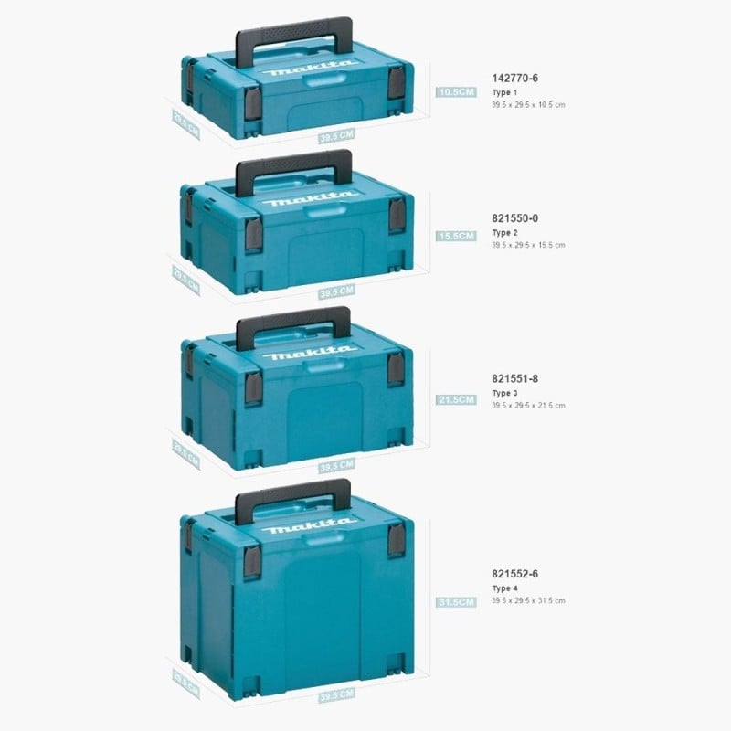 Walizka systemowa Makita MAKPAC 2 395x295x163 mm