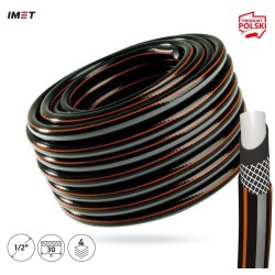Wąż ogrodowy IMET BP1/2''-30M Carbon+ czarny