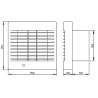 Wentylator osiowy DOSPEL 007-0056 POLO 4 WP Ø100mm 100 m³/h 15W IPX4 cichy