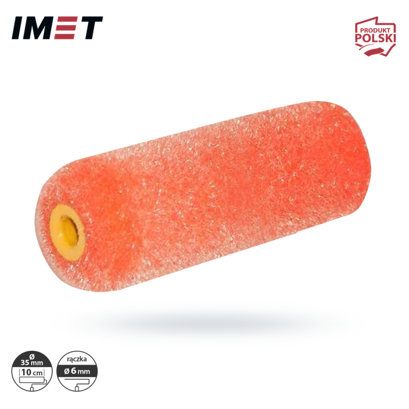 Wkład wałka IMET W35X10F flokowany 10cm 6mm 10szt