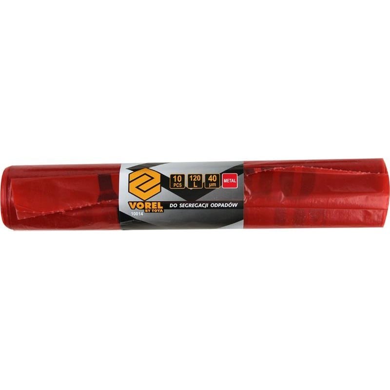 Worki na odpady 120 L METAL /czerwone opk-10szt