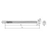 Wkręt do łączników ciesielskich Wkręt-Met WKLC-50060-B 5.0x60mm TX20 250 szt.
