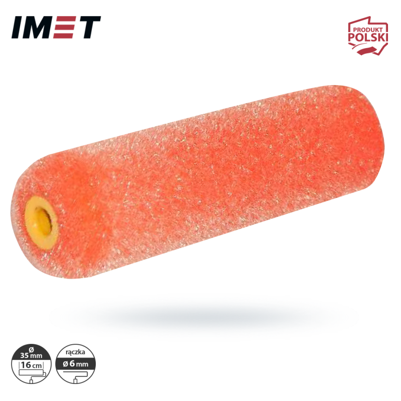 Wkład wałka IMET W35X16F flokowany 16cm 6mm 5szt