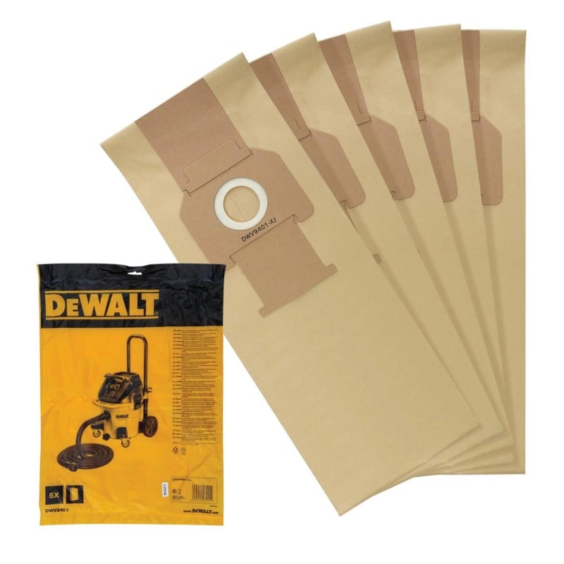 Worki do odkurzacza DEWALT DWV9401 papierowe 5 szt