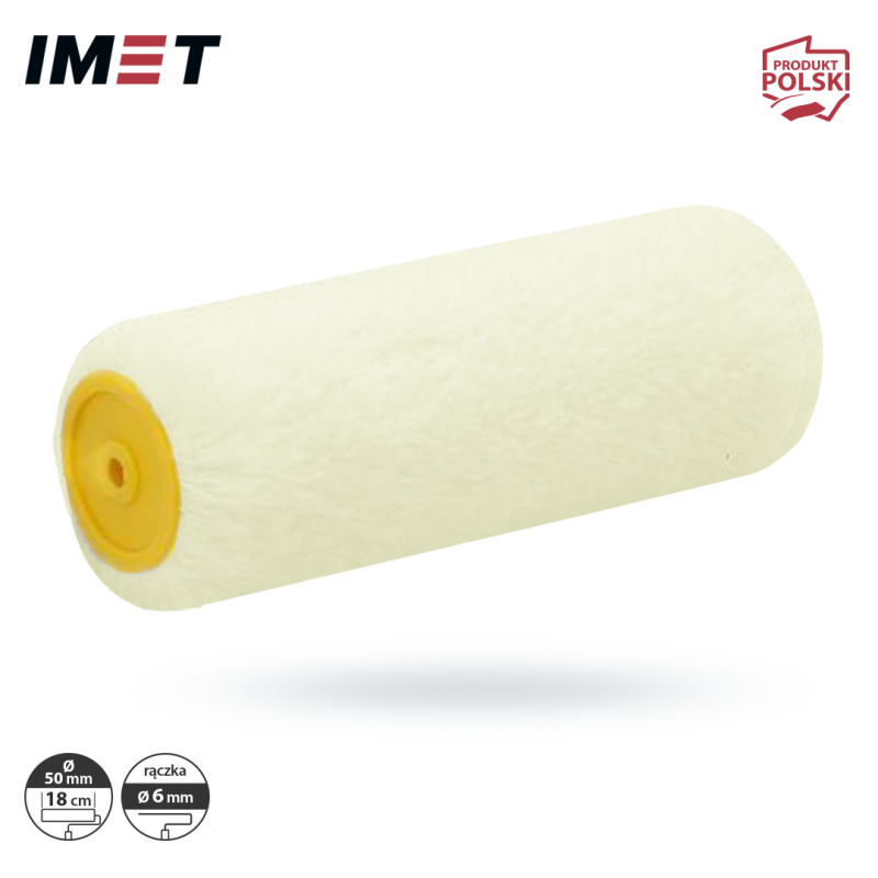 Wkład wałka IMET W18Ż50 WESTAN 18cm 6mm żółty
