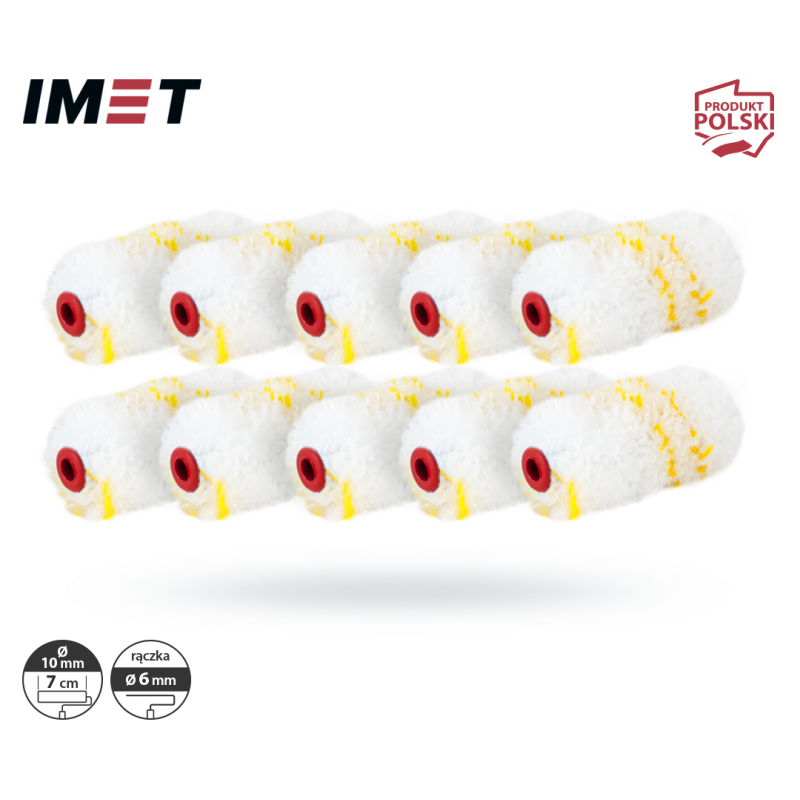 Wkład wałka IMET W7GIR10 GIRPAINT 7cm 6mm 10szt