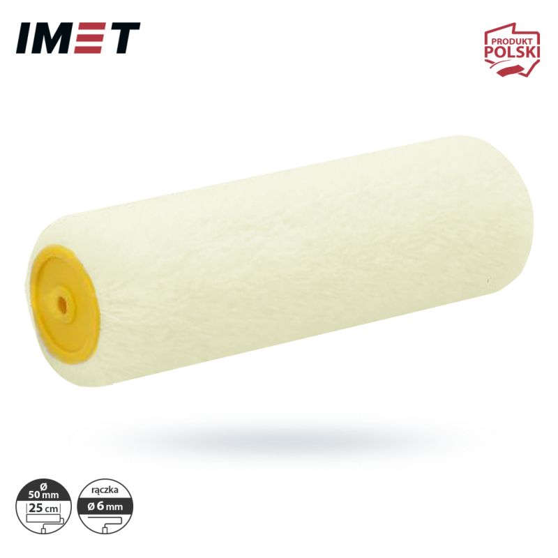 Wkład wałka IMET W25Ż50 WESTAN 25cm 6mm żółty