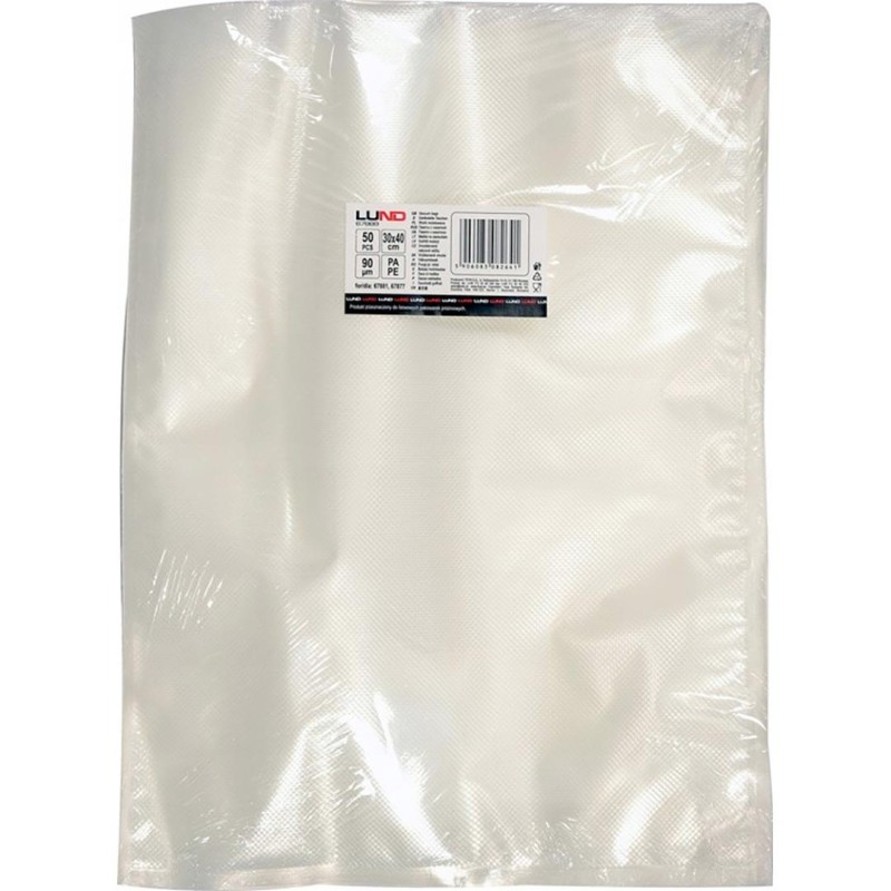 Worki moletowane do pakowania próżniowego LUND 67889 30x40 cm 50 szt.