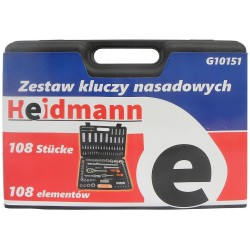 Zestaw kluczy nasadowych 108 el Heidmann G10151