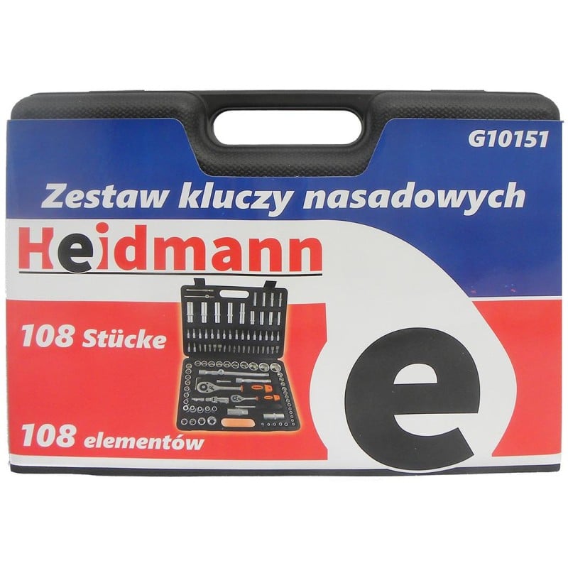 Zestaw kluczy nasadowych 108 el Heidmann G10151