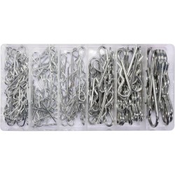 Zestaw 150 zawleczek sprężynowych mix rozmiarów YATO YT-06883