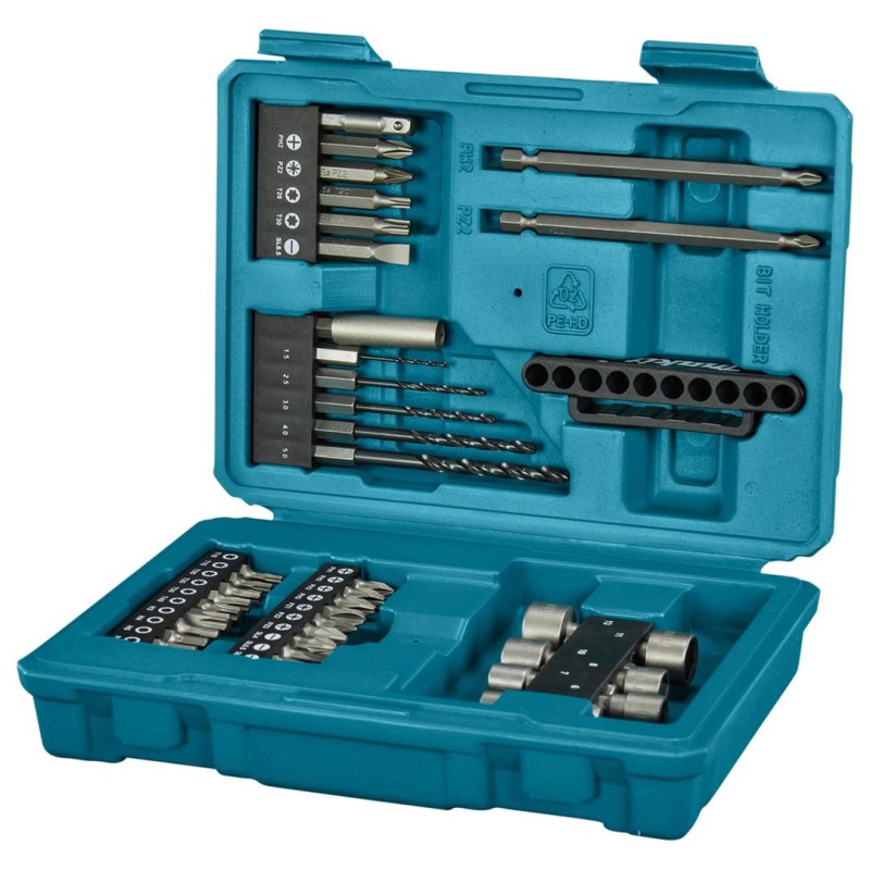 Zestaw bitów wierteł nasadek 42 cz. Makita E-13166