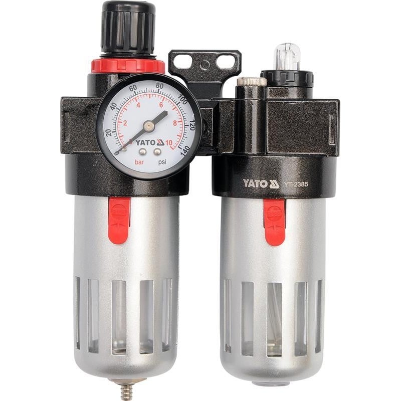 Zespół filtrów reduktor+ smarownica 1/4'' YATO