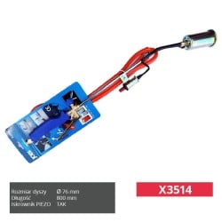 Zes.dekarski z dyszą fi 76mm L- 800mm PIEZO JOBI