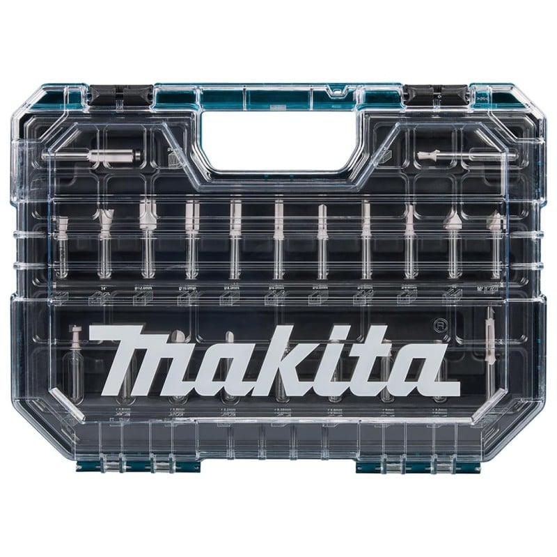 Zestaw 22 frezów do frezarki 8mm Makita D-74784