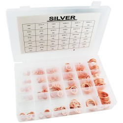 Zestaw 300 podkładek miedzianych MIX SILVER 10546