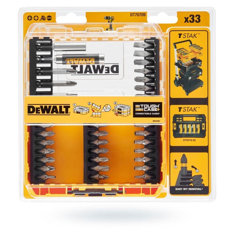 Zestaw bitów DeWALT DT70709 33 części