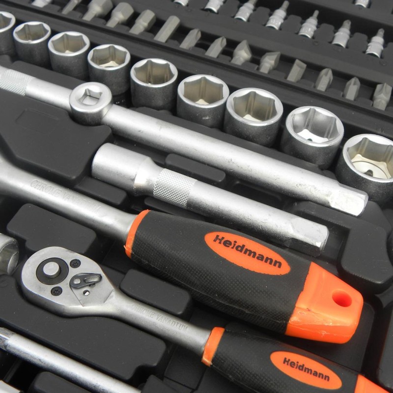 Zestaw kluczy nasadowych 94 el Heidmann G10150