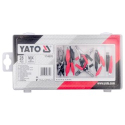 Zestaw krokodylków elektrycznych złączy YATO YT-06870 mix 28 szt.
