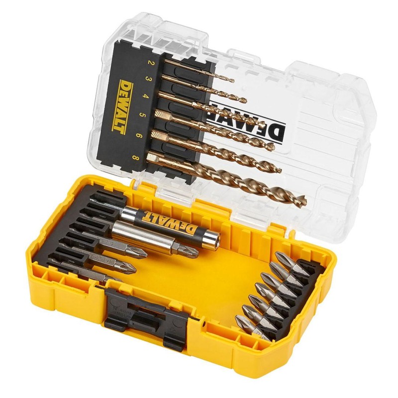 Zestaw bitów 1/4 i wierteł do metalu DeWALT DT70711-QZ EXTREME kasetka 19 cz.