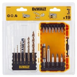 Zestaw bitów 1/4 i wierteł do metalu DeWALT DT70711-QZ EXTREME kasetka 19 cz.