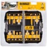 Zestaw 12 frezów do frezarki 8mm DeWALT DT90016